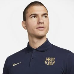 Nike Barcelona Polo Dri-FIT 2.0 - Obsidian/Club Gold -football fbbab7ecf275