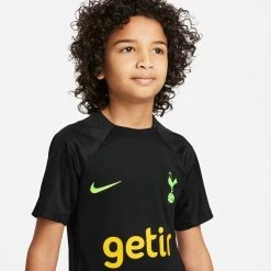 Nike Tottenham Training T-Shirt Dri-FIT Strike - Black/Volt Kids -football fc0bf5ef6268