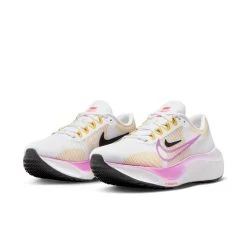 Nike Running Shoe Zoom Fly 5 - White/Fuchsia/Vivid Sulfur Woman -football fdb406b46ef1
